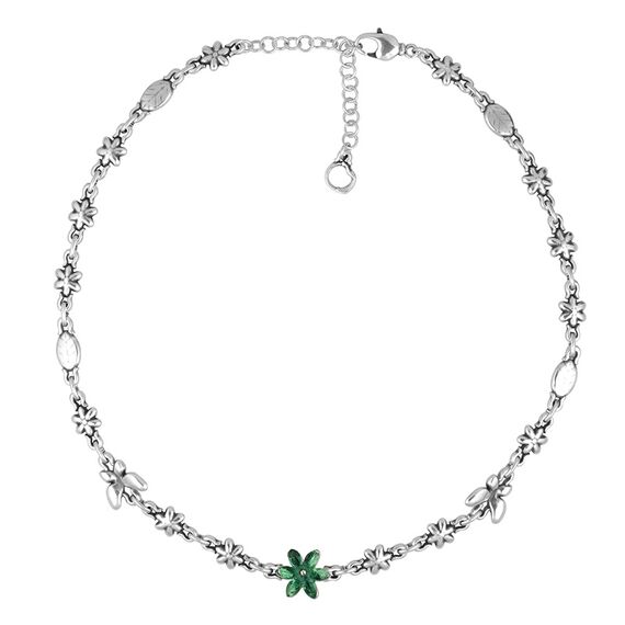 Серебряное колье Ciclon Mari Flor, Размер (мм): 400-470