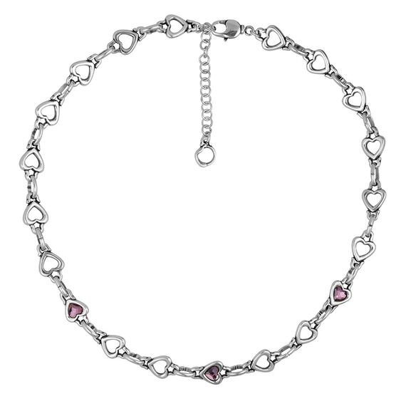 Серебряное колье с муранским стеклом Ciclon Amorios, Размер (мм): 400-470