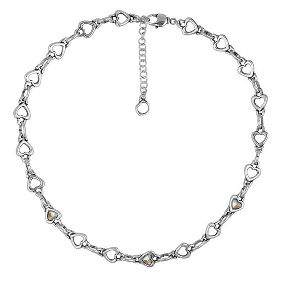 Серебряное колье с муранским стеклом Ciclon Amorios