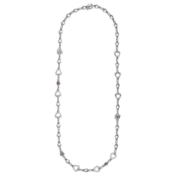 Серебряное колье с муранским стеклом Ciclon Enamorada, Размер (мм): 800