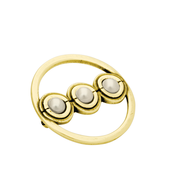 Брошь с жемчугом Ciclon Oro Unique