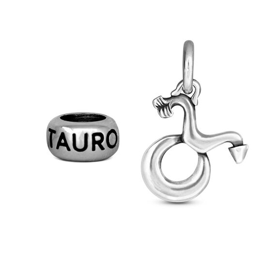 Серебряная подвеска со знаком зодиака Телец Ciclon Tauro
