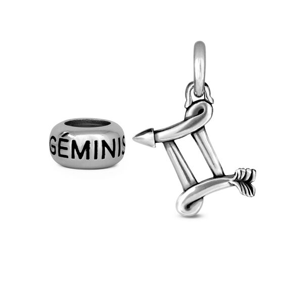 Серебряная подвеска со знаком зодиака Близнецы Ciclon Geminis