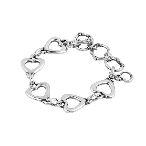 Серебряный браслет с сердечками Ciclon Con Corazon