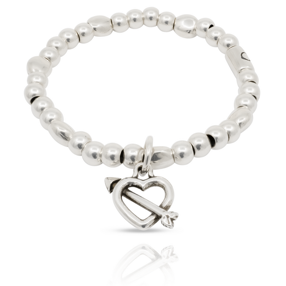 Серебряный браслет с сердечком Ciclon Cuore in Love