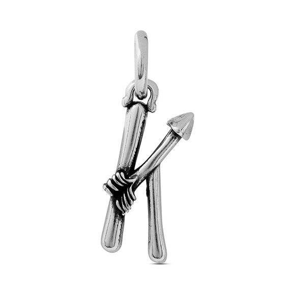 Серебряная подвеска буква большая K Ciclon Fletters