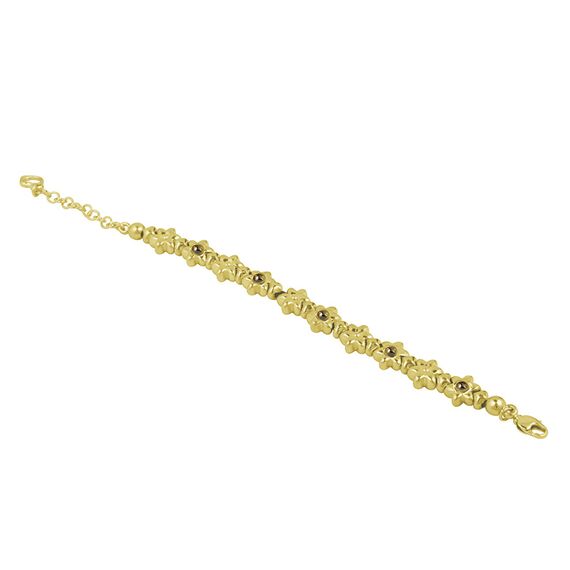 Золотой браслет с муранским стеклом Ciclon Flora Gold