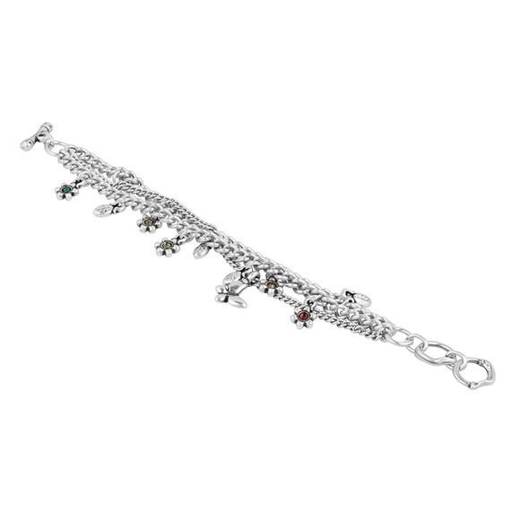 Серебряный браслет с муранским стеклом Ciclon Flora