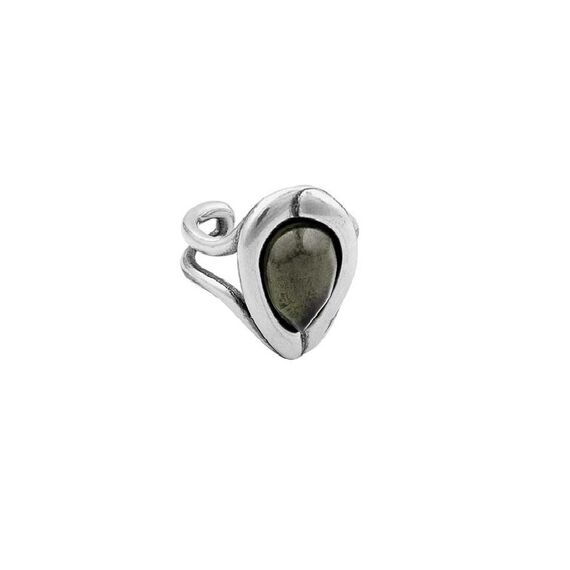 Серебряное кольцо женское серое Ciclon Fanlo