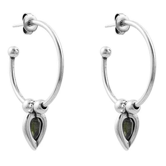 Серебряные серьги кольца женские Ciclon Lizana