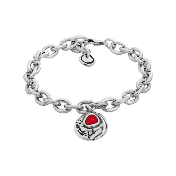 Серебряный браслет женский красный Ciclon Wonderfull