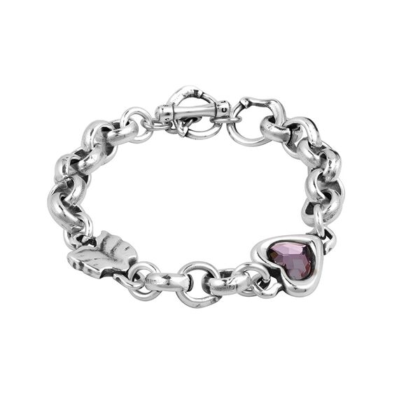 Серебряный браслет с сердечком Ciclon Flechazo