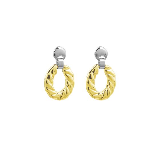 Золотые серьги длинные Ciclon Aldara Oro