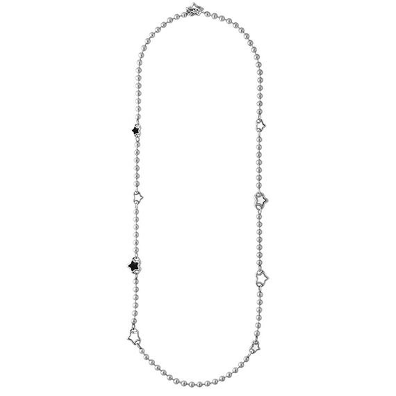 Серебряное колье женское с муранским стеклом Ciclon Lluvia de estrellas