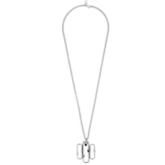 Серебряное колье с муранским стеклом Ciclon Akina, Размер (мм): 850
