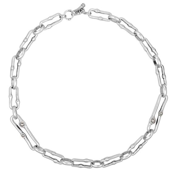 Серебряное колье женское с муранским стеклом Ciclon Azami