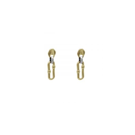 Золотые серьги длинные Ciclon Gen Oro