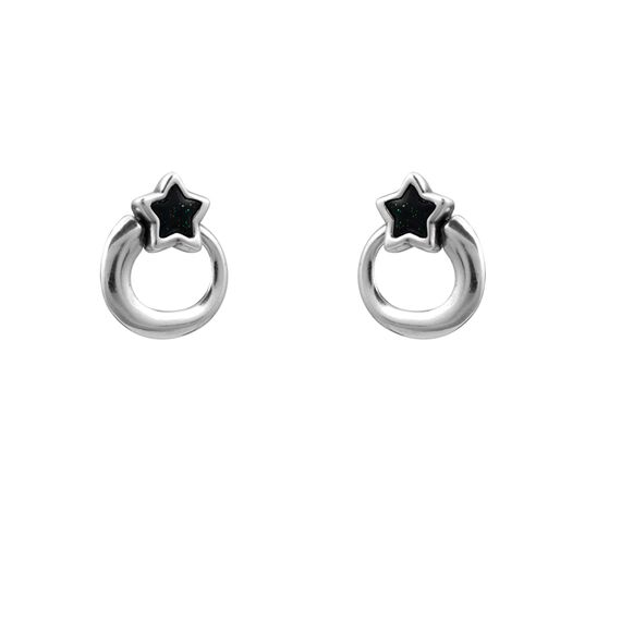Серебряные серьги женские с муранским стеклом Ciclon Estella