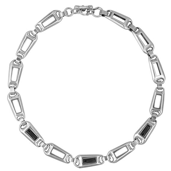 Серебряное колье с муранским стеклом Ciclon Lineal, Размер (мм): 400-450