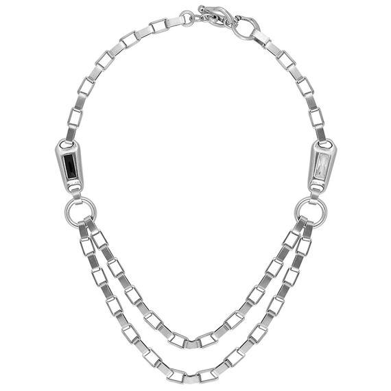 Серебряное колье с муранским стеклом Ciclon Luxury