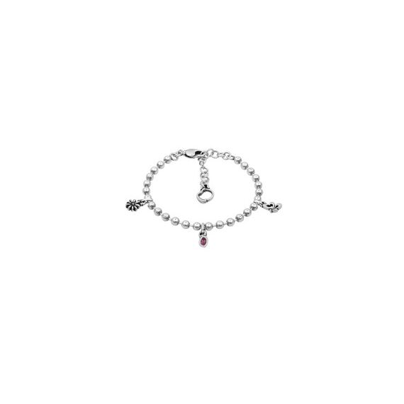 Серебряный браслет с муранским стеклом  Ciclon Garden