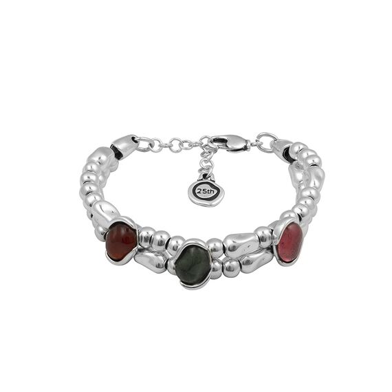 Серебряный браслет с муранским стеклом Ciclon Malva