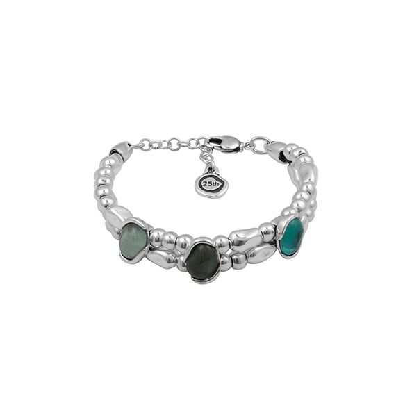 Серебряный браслет с муранским стеклом Ciclon Malva