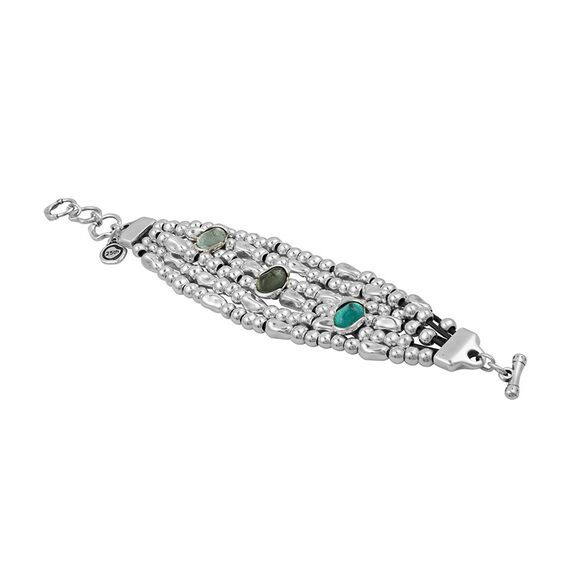 Серебряный браслет с муранским стеклом Ciclon Siena