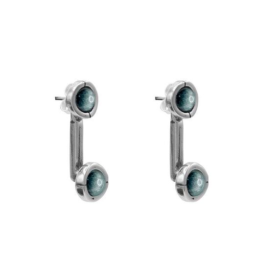 Серебряные серьги с муранским стеклом Ciclon Divino