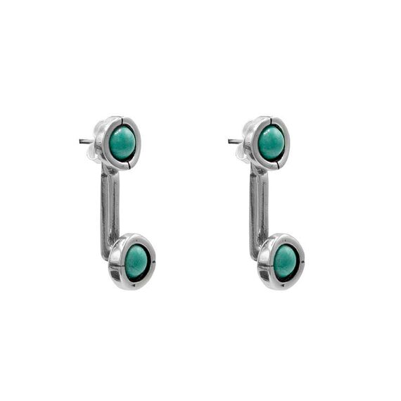 Серебряные серьги с муранским стеклом Ciclon Divino