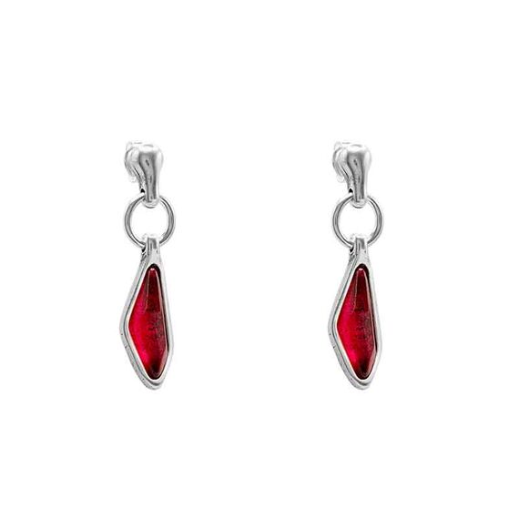Серебряные серьги женские с муранским стеклом Ciclon Braies