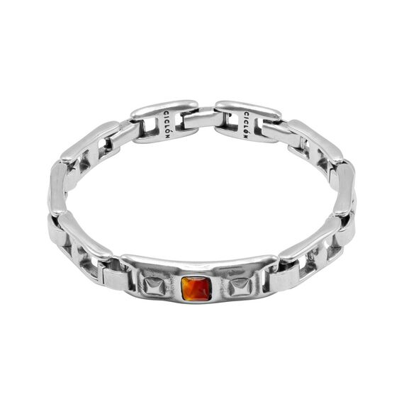 Серебряный браслет женский с муранским стеклом Ciclon Mini Metal, Размер (мм): 175-180