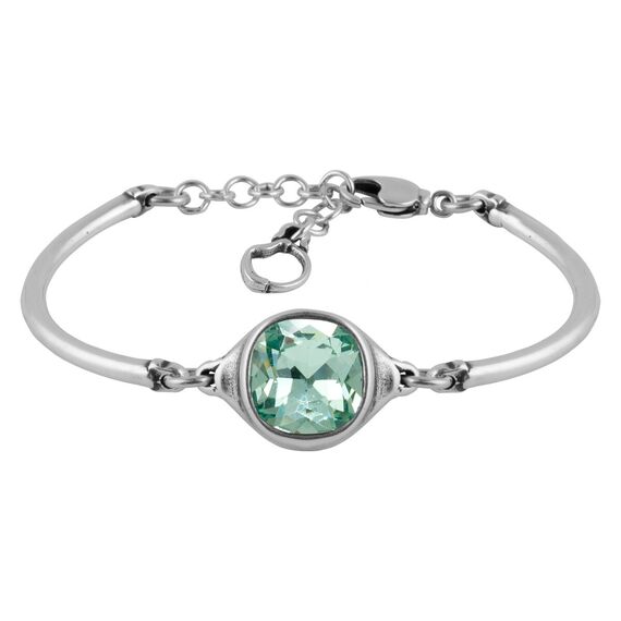 Серебряный браслет женский с кристаллом Сваровски Ciclon Mi Amor