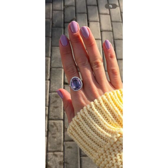 Серебряное кольцо женское с натуральным камнем Pandora, изображение 2