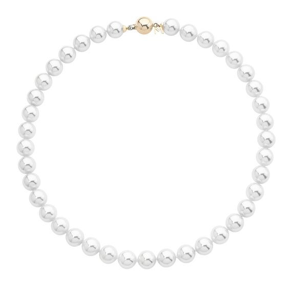 Колье из жемчуга с золотом Majorica Gold Sparkle