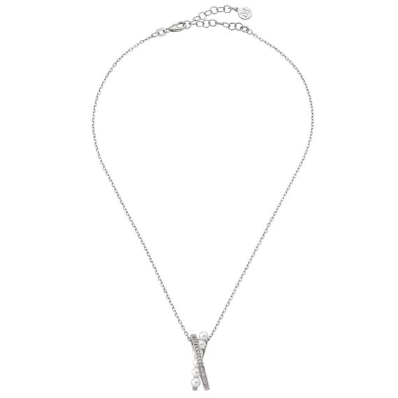 Серебряное колье с подвеской из жемчуга Majorica Exquisite