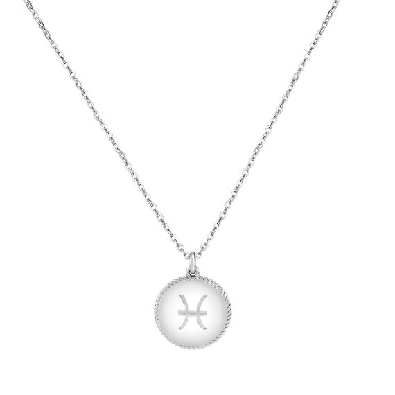 Серебряное колье с подвеской из жемчуга Мабэ Рыбы Majorica Zodiac