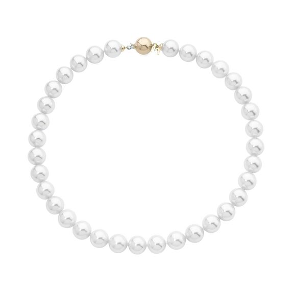Жемчужное ожерелье с золотом Majorica Gold Sparkle