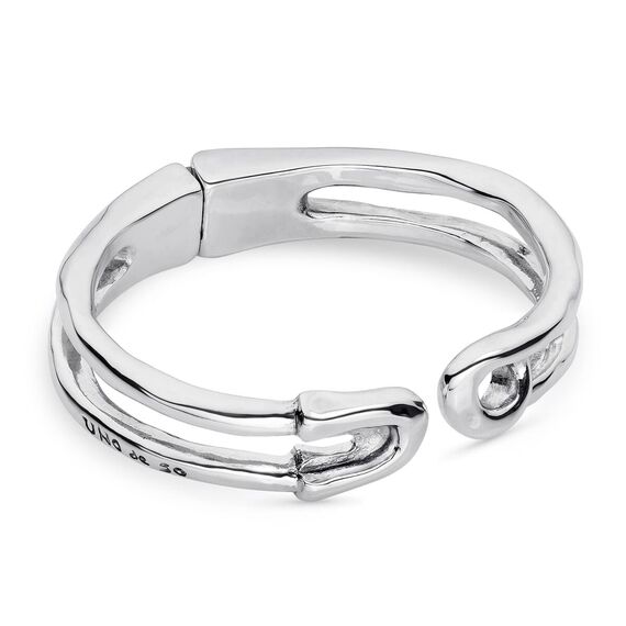 Серебряный браслет на руку  Булавка UNOde50Tailor Made жесткий, Размер (мм): 165