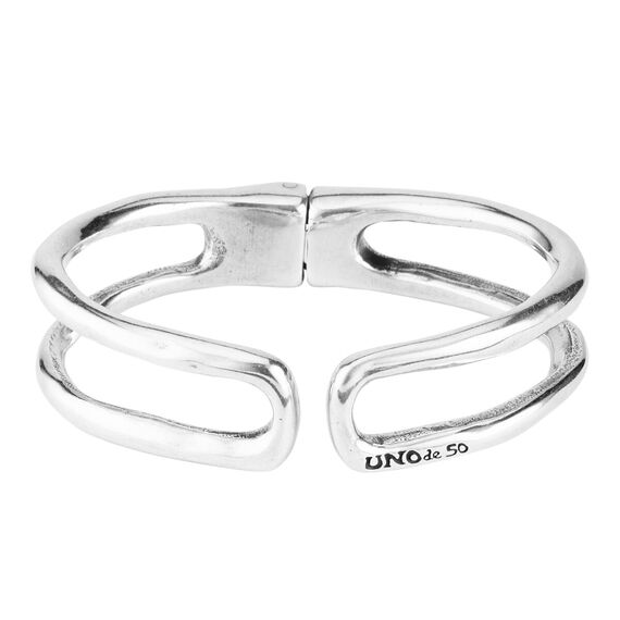 Жесткий браслет из серебра женский UNOde50 Date