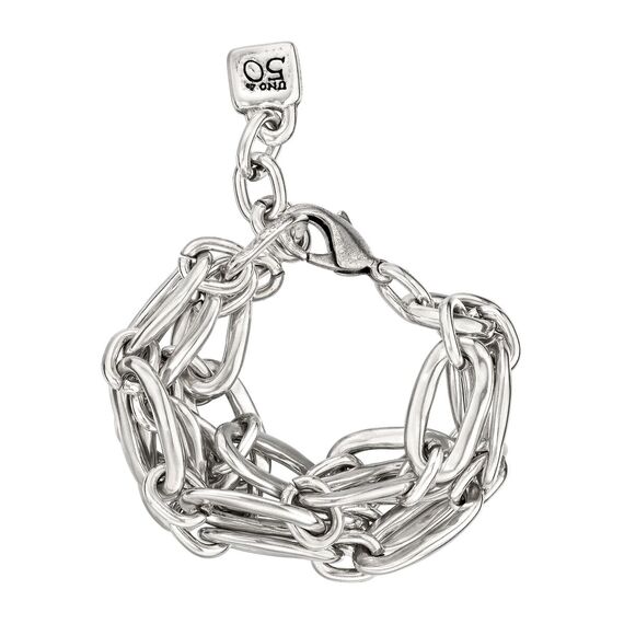Серебряный браслет на руку женский UNOde50 Snow chains
