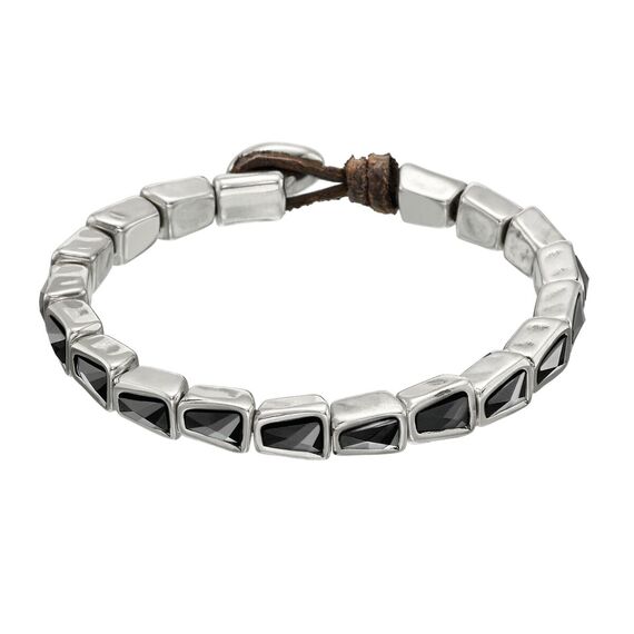 Серебряный браслет на руку с кристаллами Сваровски UNOde50 Snake Ice