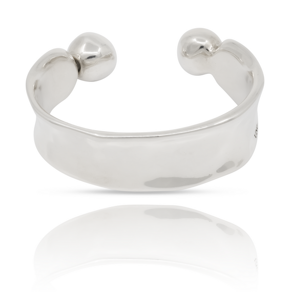 Серебряный браслет на руку жесткий UNOde50 Aligned