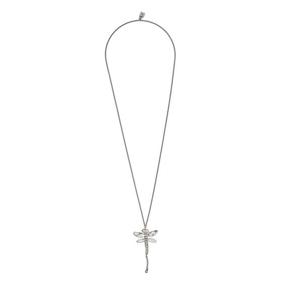 Женское ожерелье серебряное Стрекоза UNOde50 Long dragonfly
