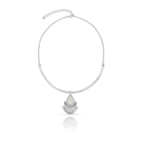 Серебряное ожерелье с камнем женское UNOde50 Mrs Begum