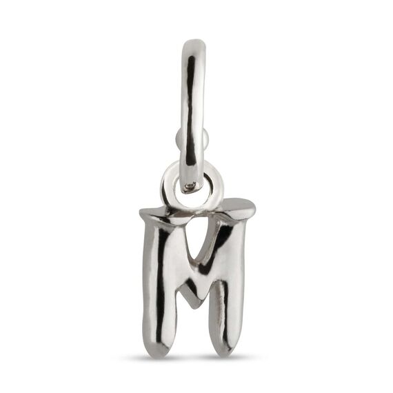Серебряная подвеска для пирсинга Буква мини M UNOde50 CALL ME