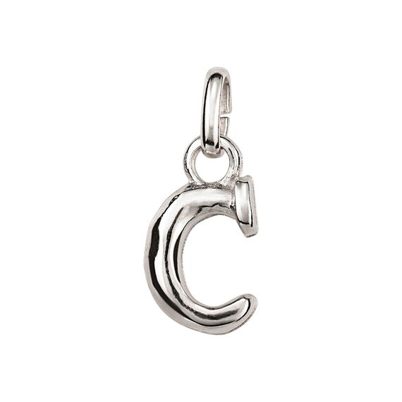 Подвеска серебряная буква  UNOde50  Hang me C