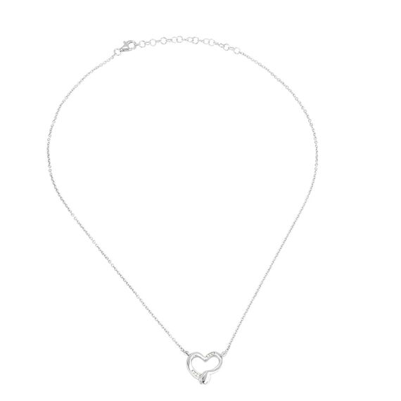 Серебряное колье женское гвоздь в форме сердца UNOde50  "Straight to the Heart"