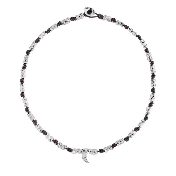 Серебряное колье UNOde50 White fang