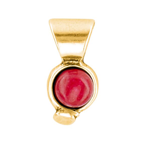 Золотая подвеска с натуральным камнем UNOde50 My Agate